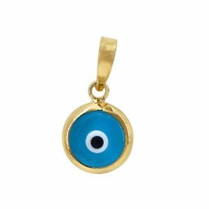 10K Yellow Gold Evil Eye Pendant